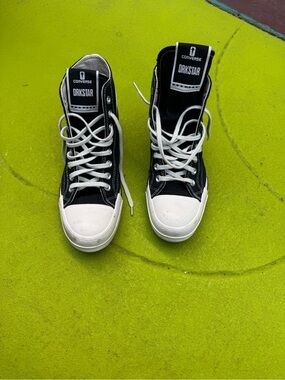 Rick Owens Converse DRKSTAR High Top Sneakers Black Men’s 8 Women’s 10